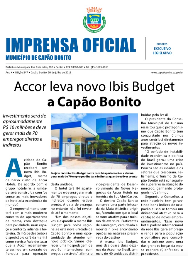 Capa da edição