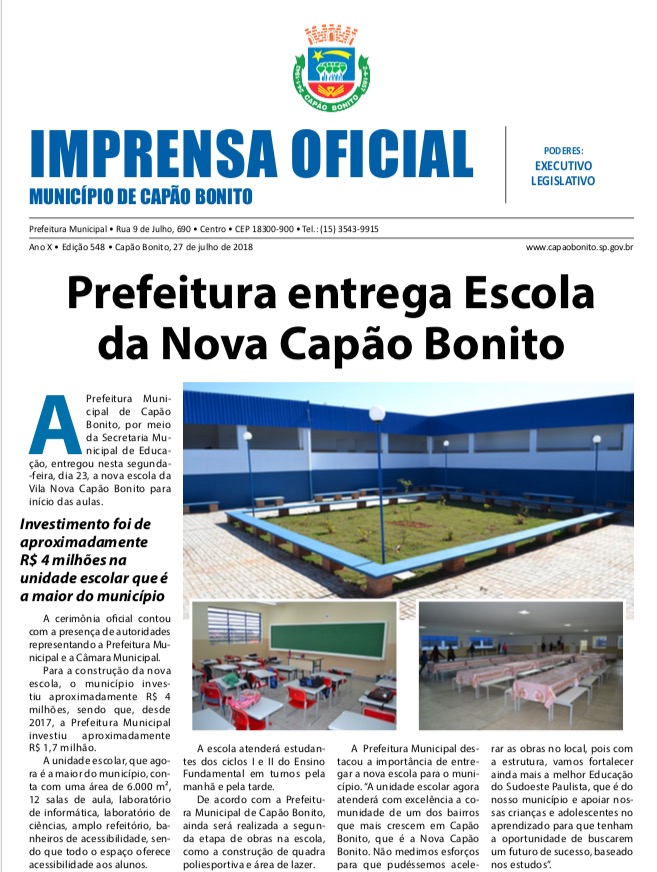 Capa da edição