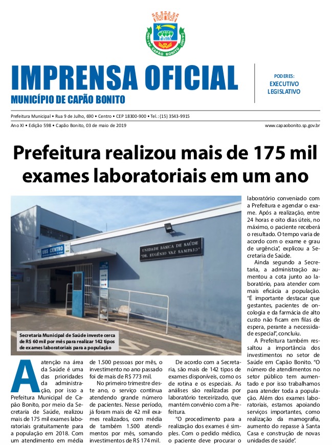 Capa da edição