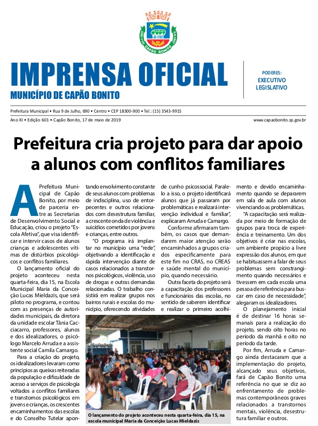 Capa da edição