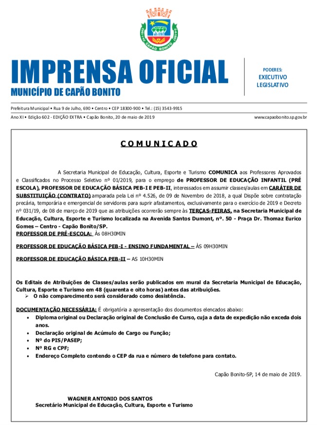 Capa da edição