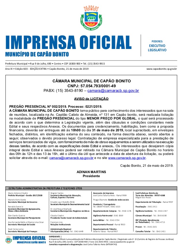 Capa da edição