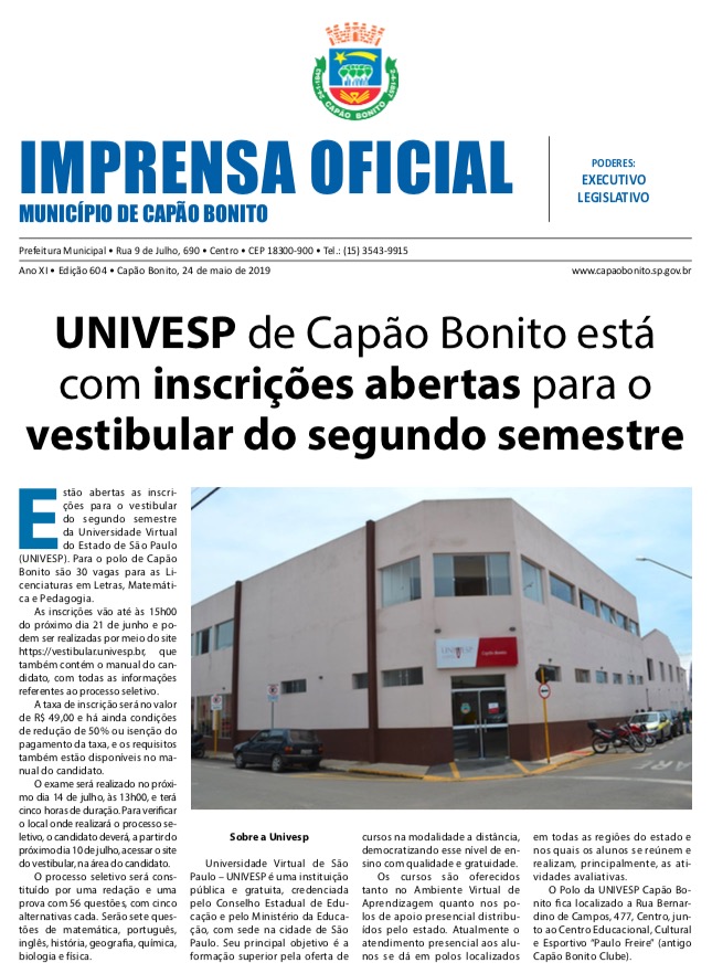 Capa da edição