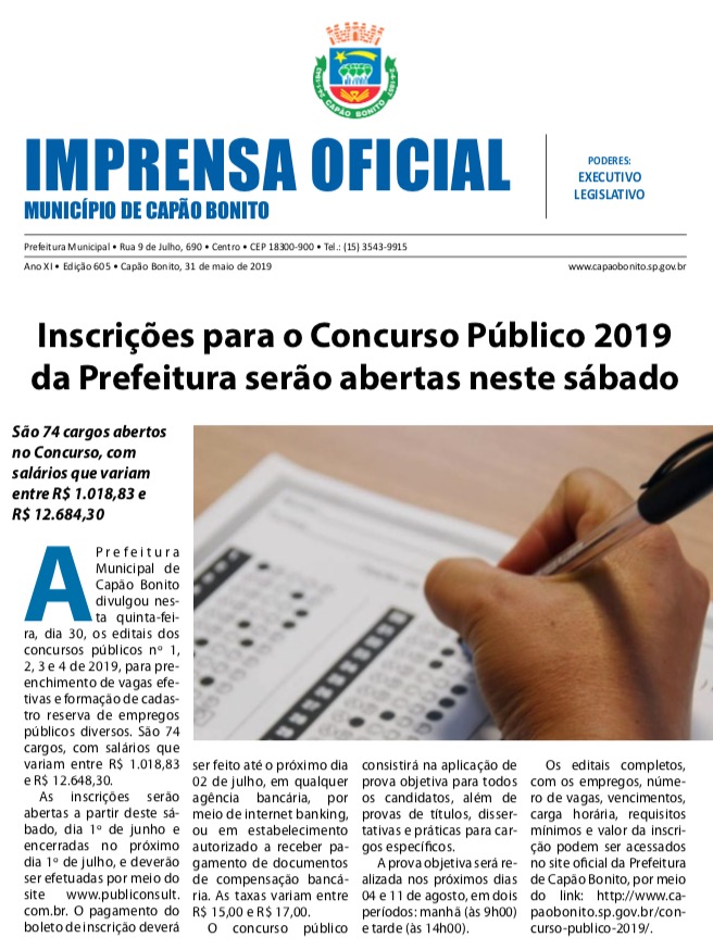 Capa da edição