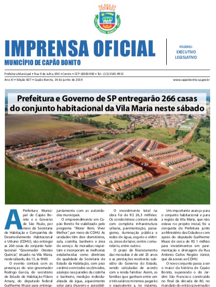 Capa da edição