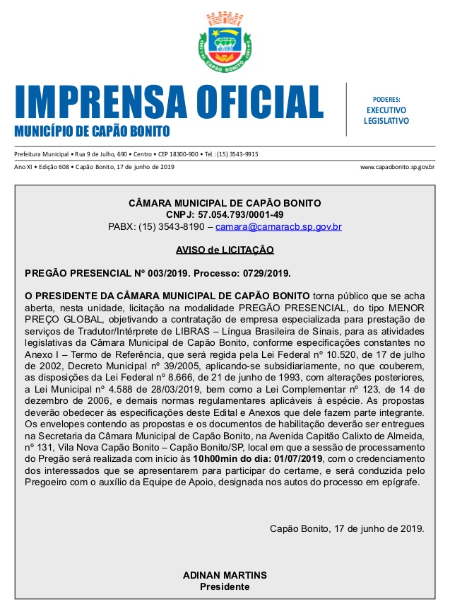 Capa da edição