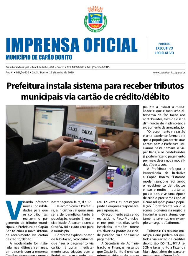 Capa da edição