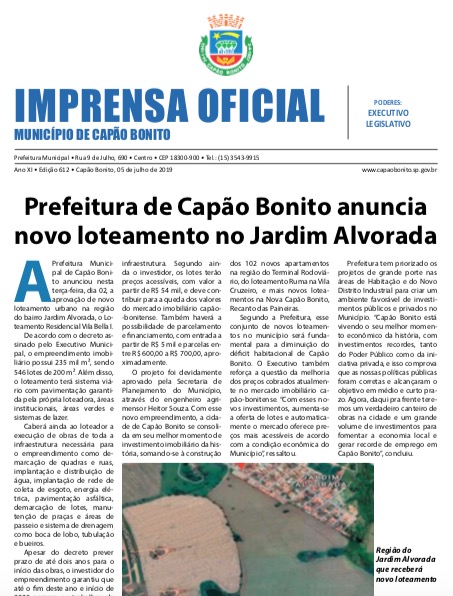 Capa da edição