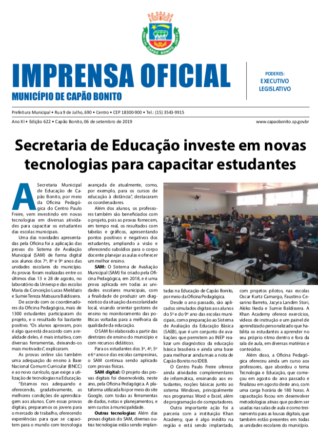Capa da edição