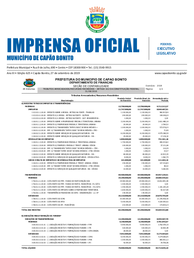 Capa da edição
