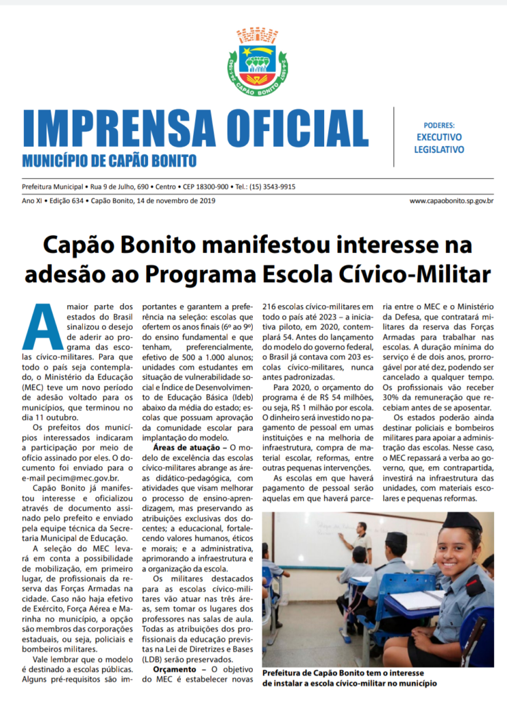 Capa da edição