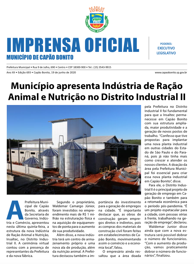 Capa da edição