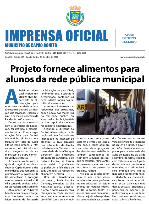 Capa da edição