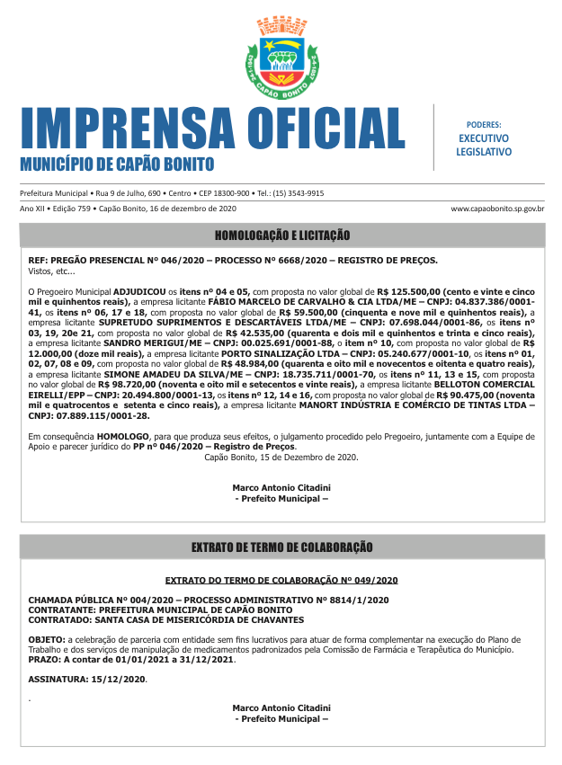 Capa da edição