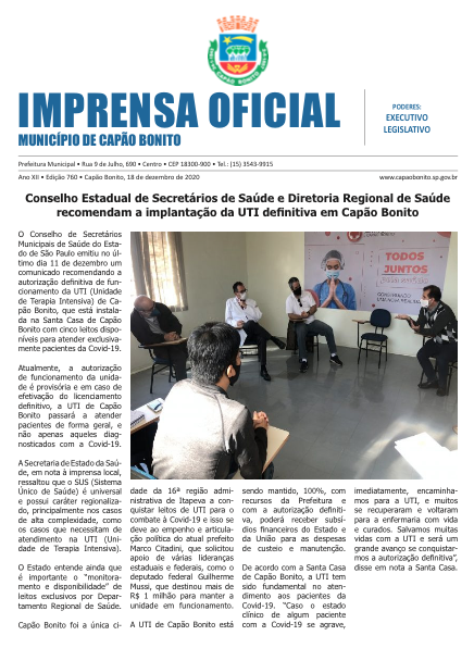 Capa da edição