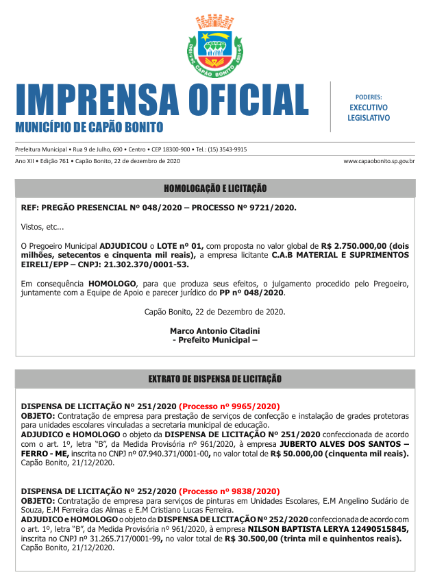 Capa da edição