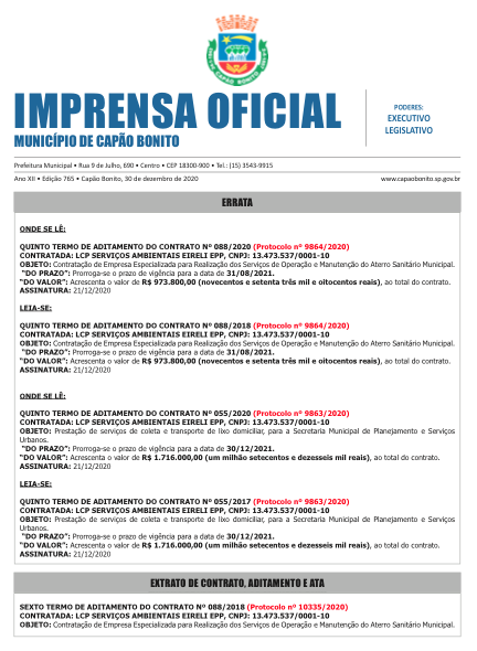 Capa da edição