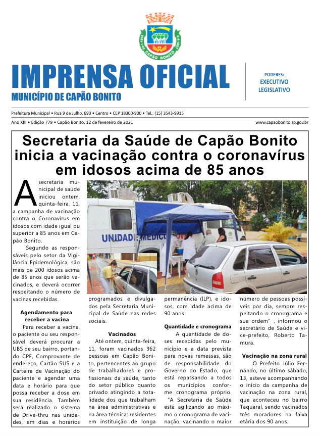 Capa da edição