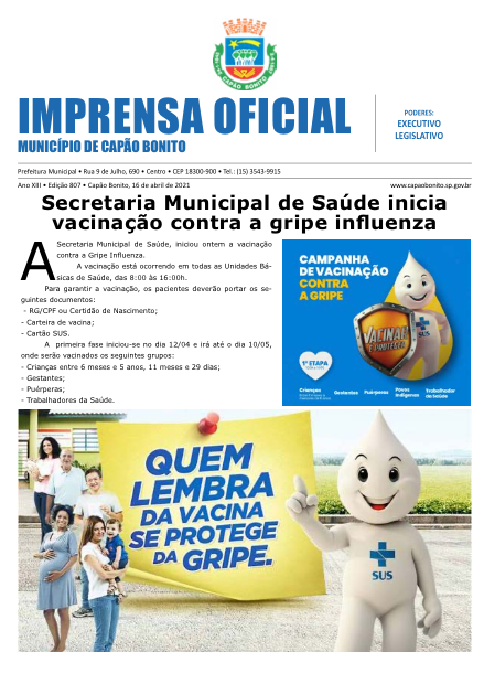 Capa da edição