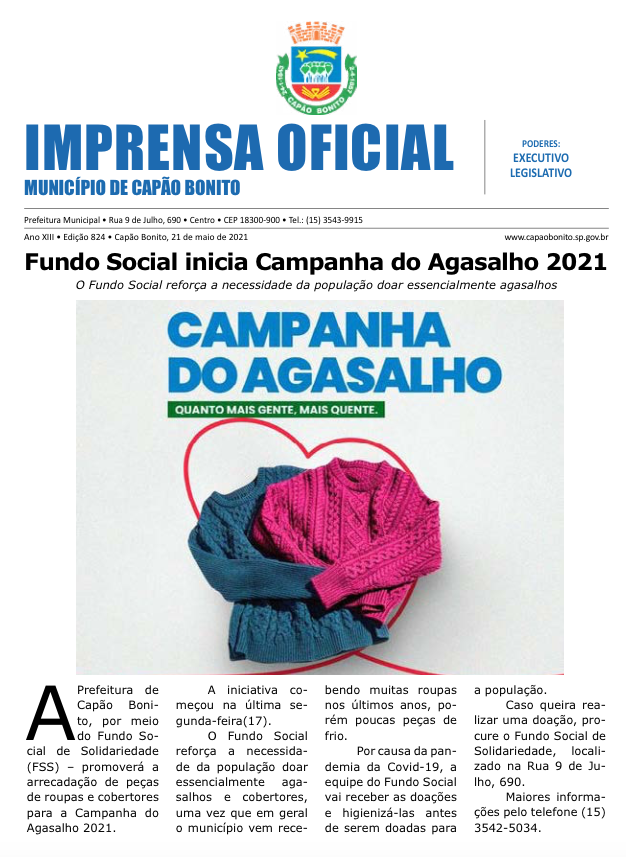 Capa da edição