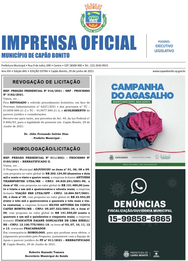 Capa da edição
