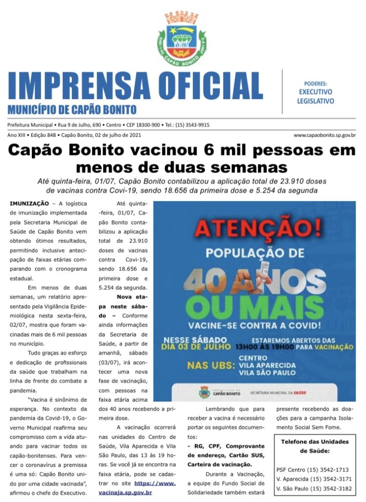 Capa da edição