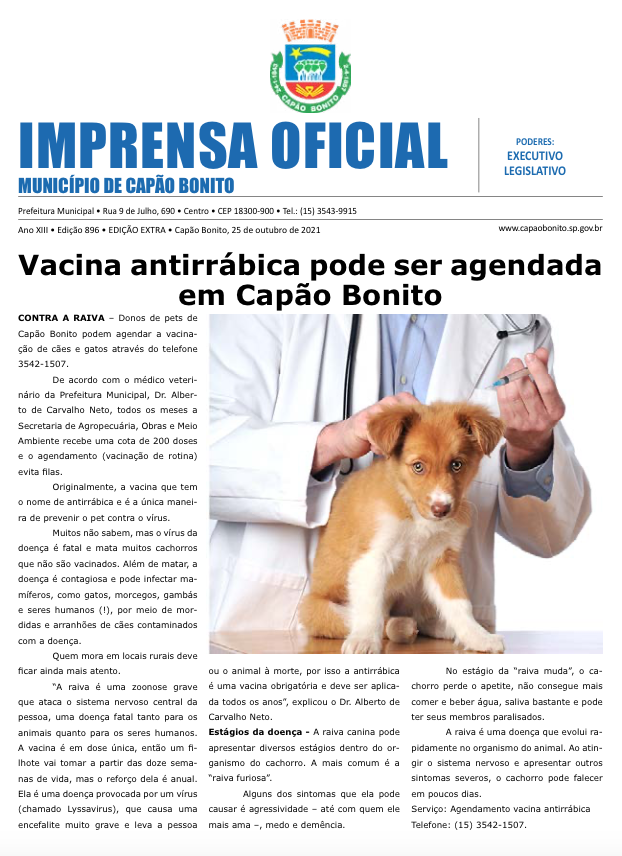 Capa da edição