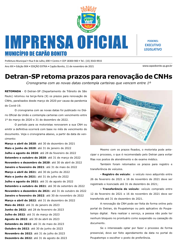 Capa da edição
