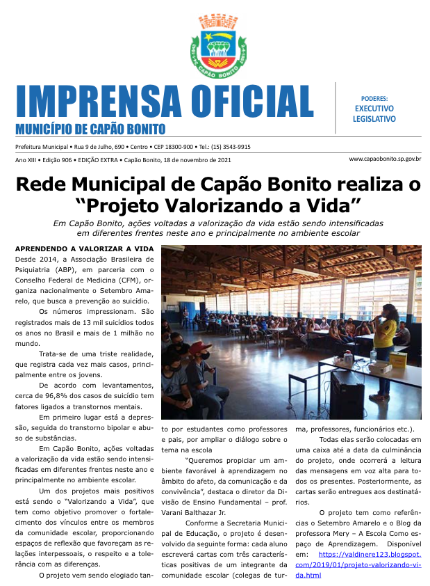 Capa da edição