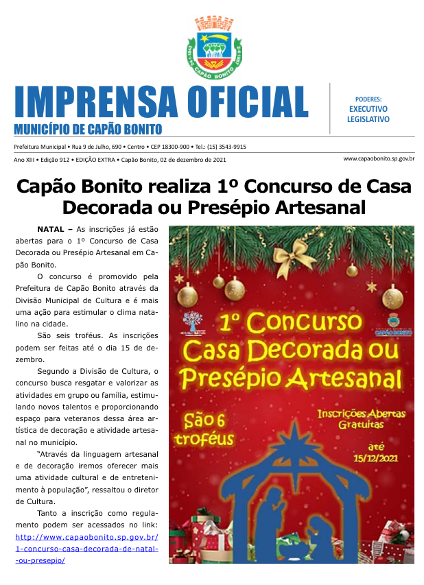 Capa da edição