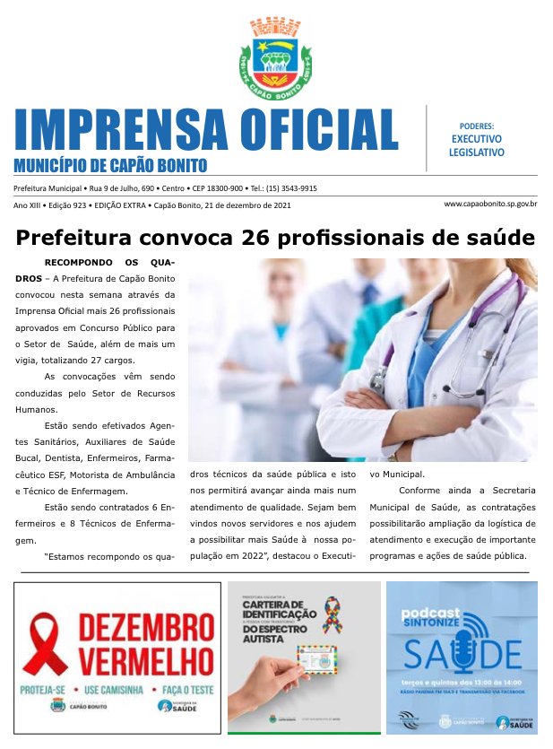 Capa da edição
