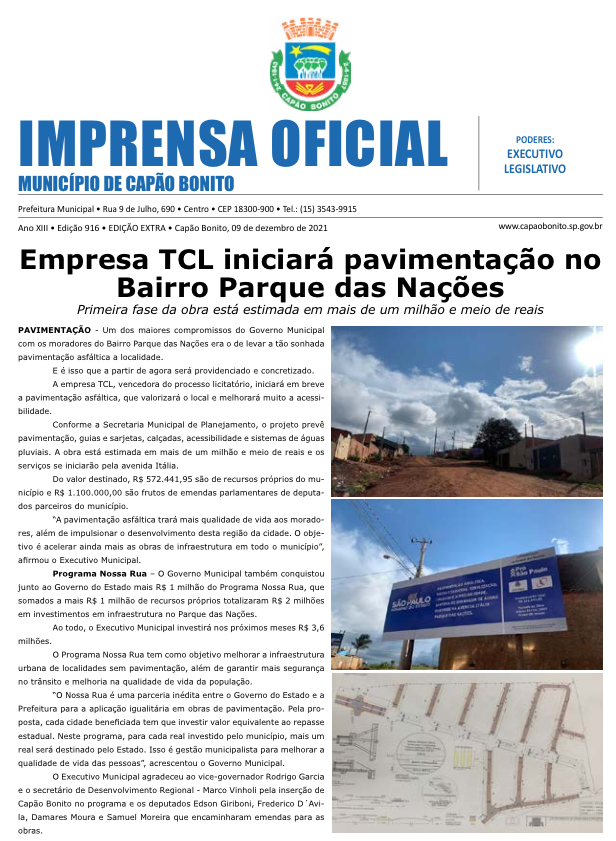 Capa da edição