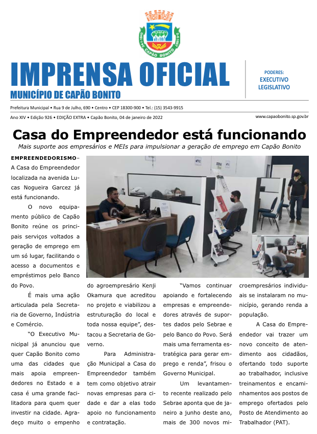 Capa da edição