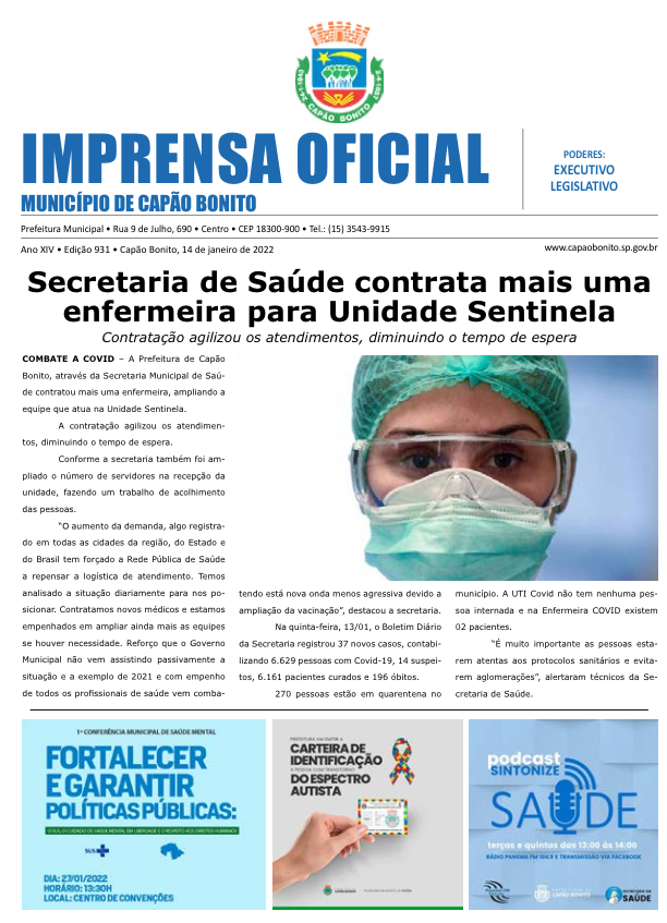 Capa da edição