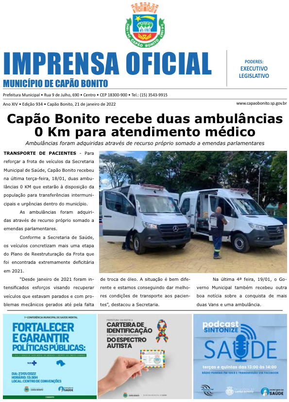 Capa da edição