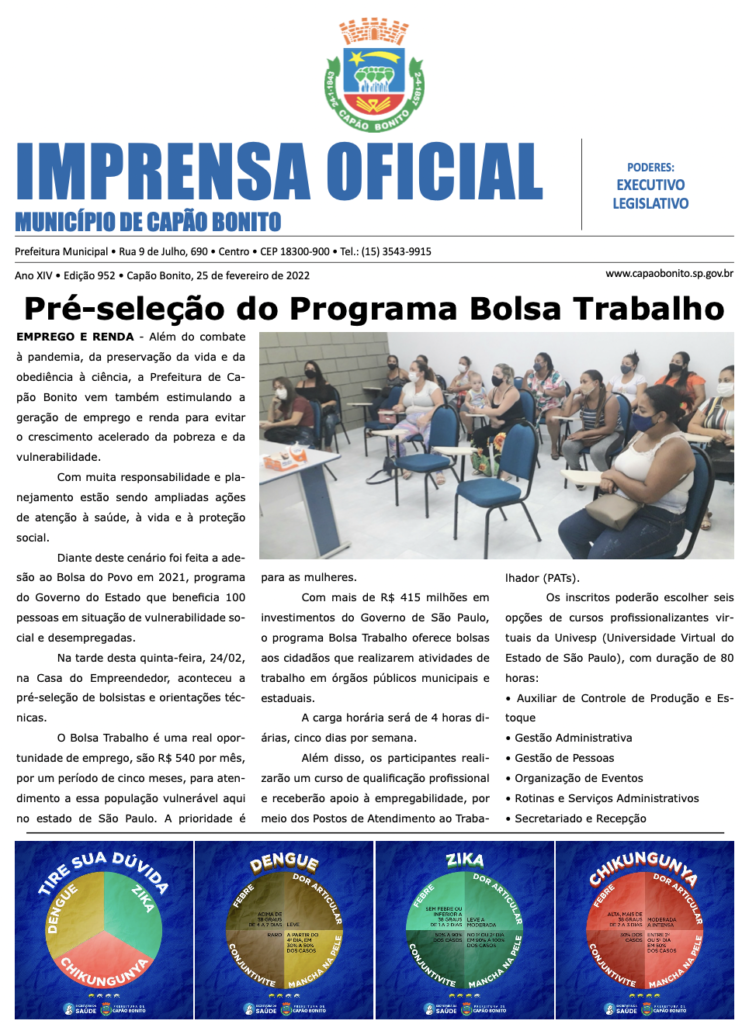 Capa da edição