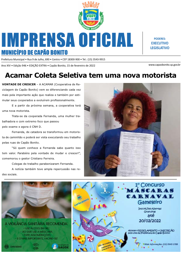 Capa da edição