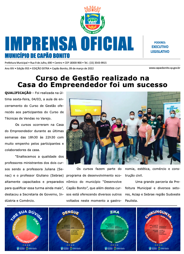 Capa da edição