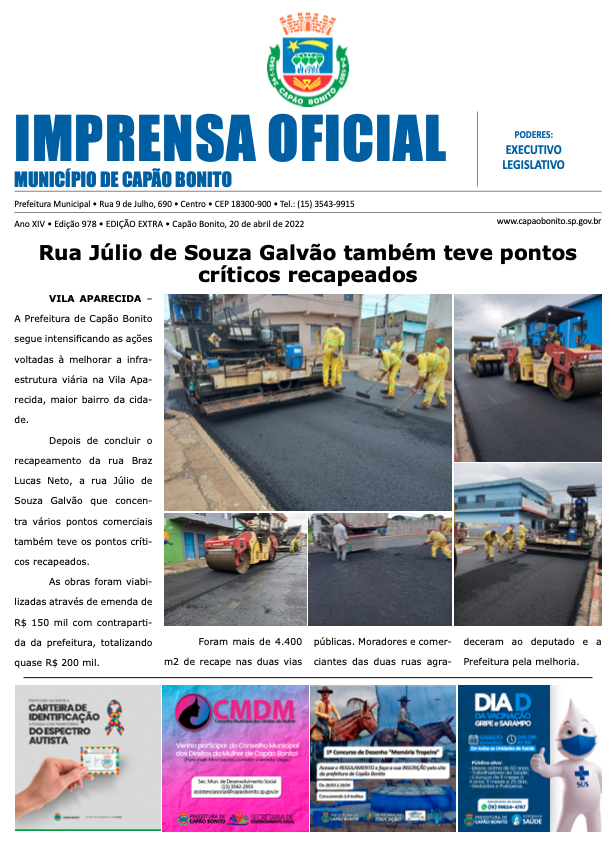 Capa da edição