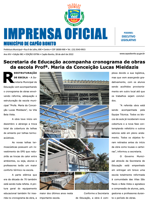 Capa da edição