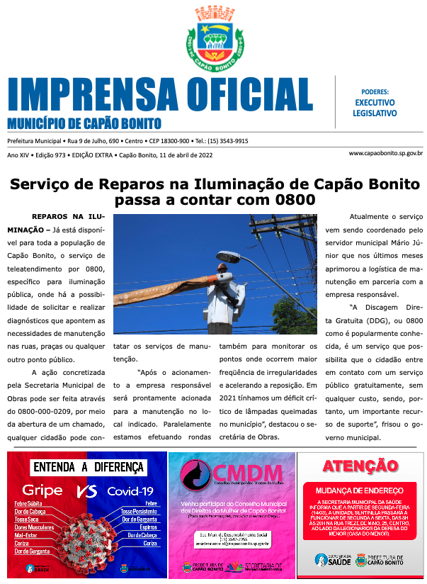 Capa da edição