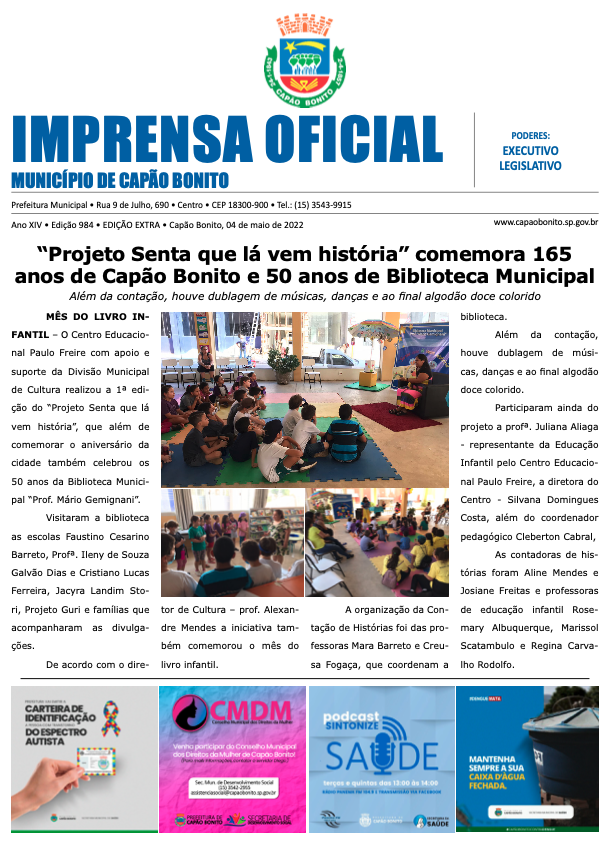 Capa da edição