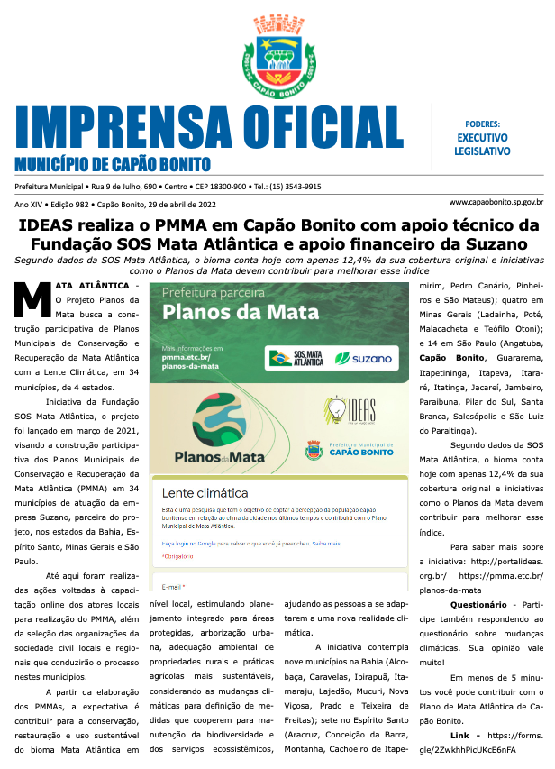 Capa da edição