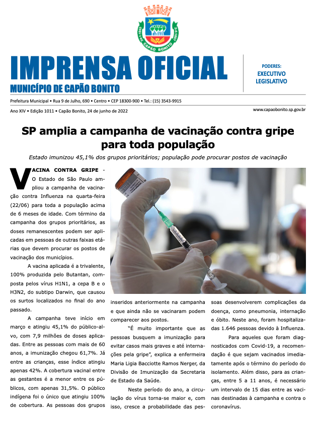 Capa da edição