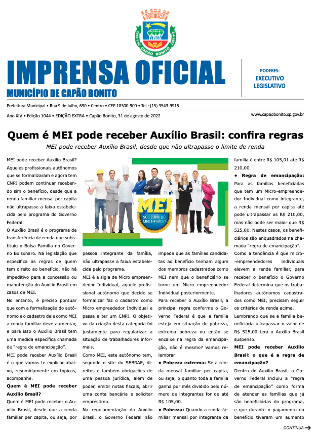 Capa da edição