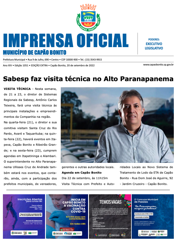 Capa da edição