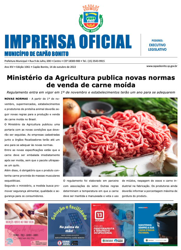 Capa da edição