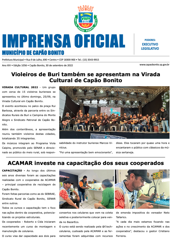 Capa da edição