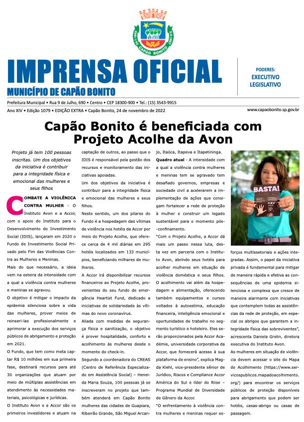 Capa da edição