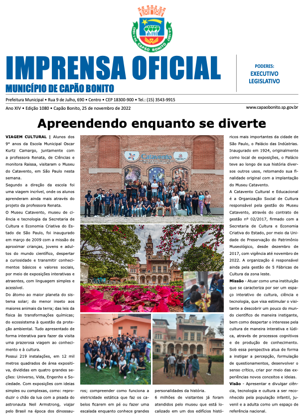 Capa da edição